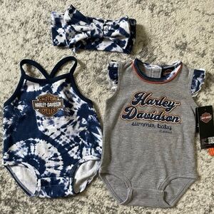 Harley-Davidson Baby Bodysuit Set